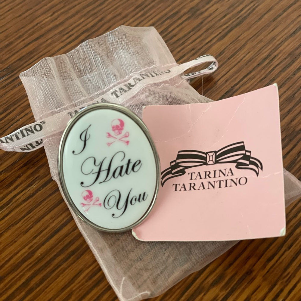 Tarina Tarantino 'I Hate You' Brooch